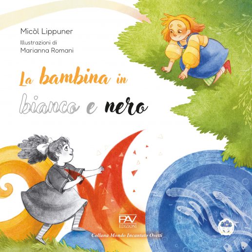 La bambina in bianco e nero
